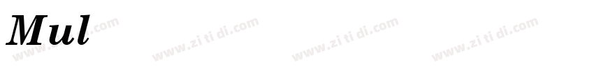 MulberryRoad Italic字体转换